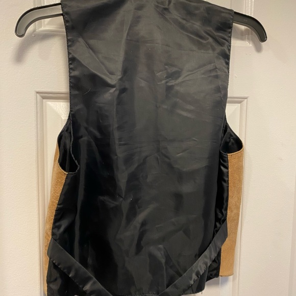 Otello Pelle Vest Women's Brown Tan Leathers Vest Size Medium - Picture 8 of 13